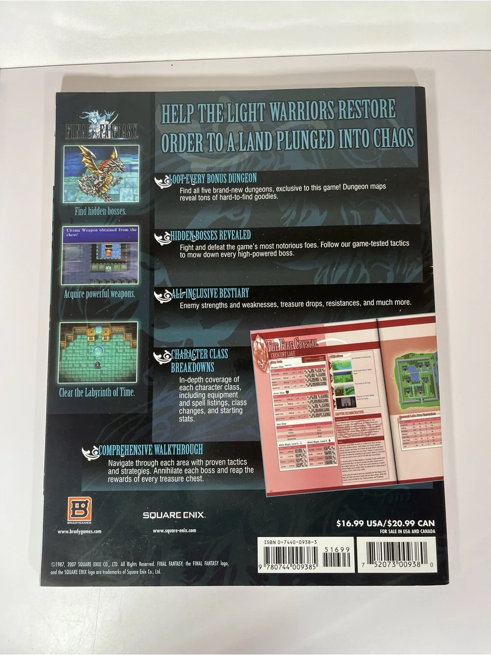 FINAL FANTASY l & II Playstation Portable Strategy GUIDES BRADY GAMES EUC